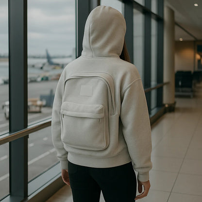 🔥Limited-Time Discount 66% OFF🔥 Travel Backpack Hoodie for Women/Men Cardigan Lightweight with Pockets