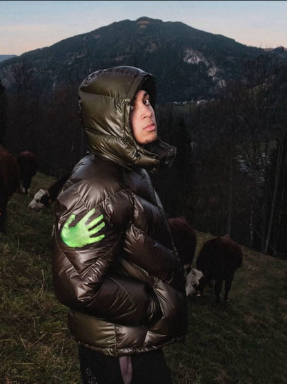 LLLangblinko Heat-Reactive Color-Shift Puffer Jacket